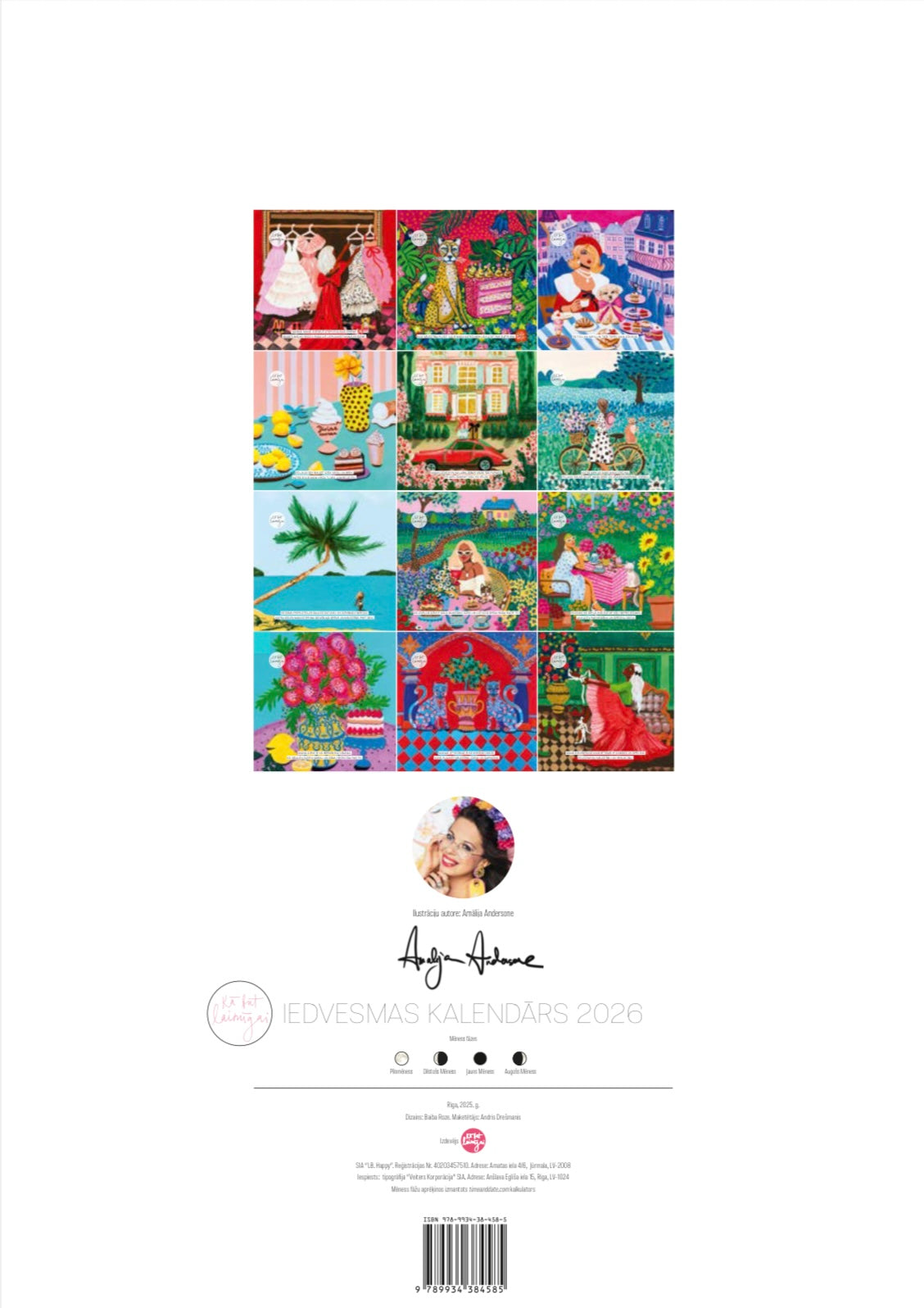 IEDVESMAS KALENDĀRS 2026